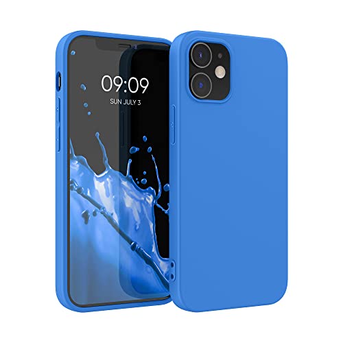 Ya en manzanajugosa.com: kwmobile Funda para Apple iPhone 12 / iPhone 12 Pro Carcasa - Ultrafina de TPU y Silicona con Bordes elevados anticaídas - Azul Brisa Marina