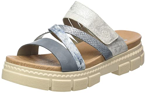 Preisvergleich Produktbild Rieker Damen V5356 Pantolette, blau, 40 EU