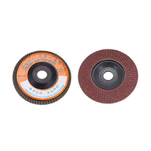 uxcell 240 Polishing Flap Sanding Abrasive Wheels Disc 10 Piece, 100mm