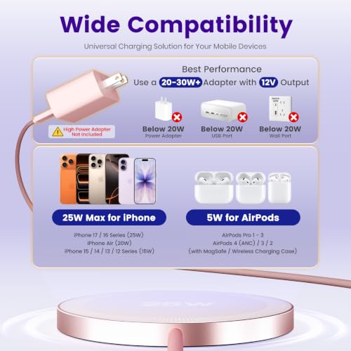 Image of MagSafe 25W Wireless Charger for Apple Magnetic Fast Charging Pad