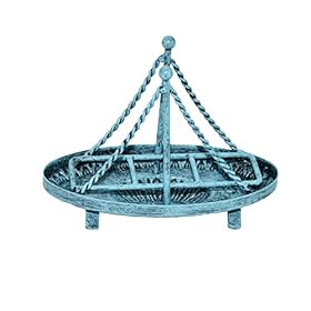 OwlGift Metal Sailboat Shaped Napkin Holder, Tabletop Paper Towel Dispenser, Mail Letter Sorter Rack, Document File Storage - Turquoise 41uclgU2CUL. SS280