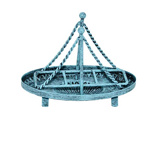 OwlGift-Metal-Sailboat-Shaped-Napkin-Holder-Tabletop-Paper-Towel-Dispenser-Mail-Letter-Sorter-Rack-Document-File-Storage-Turquoise 41uclgU2CUL