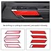 Aunginsy Car Inner Door Panel Strip Trim Cover Compatible with Toyota Tundra 2022+/Sequoia 2023+ Front Rear Door Handle Panel Decorative Cover Protector ABS Accessories(with Memory Seat Switch Hole)
