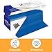 YSYJ Plastic Table Cover Roll Blue Disposable Table Cloth 54 in x 100 Ft, Plastic Table Cloths with Slide Cutter Table Cover for Parties