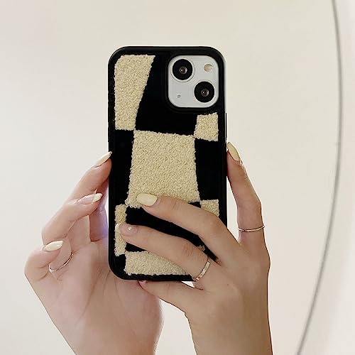 Coque iPhone 13 fourrure anti-choc et douce - Fini les téléphones froids qui glissent des mains