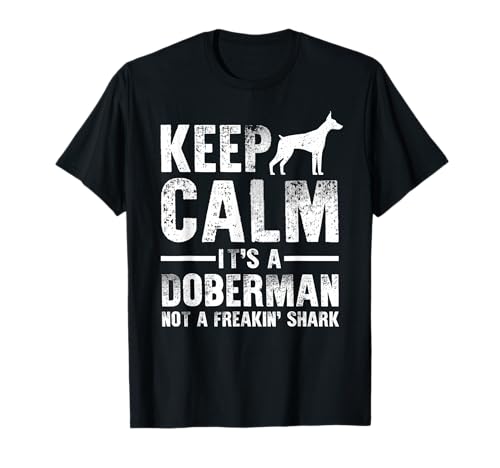 Funny Doberman Art Men Women Doberman Pinscher Dog Walker T-Shirt