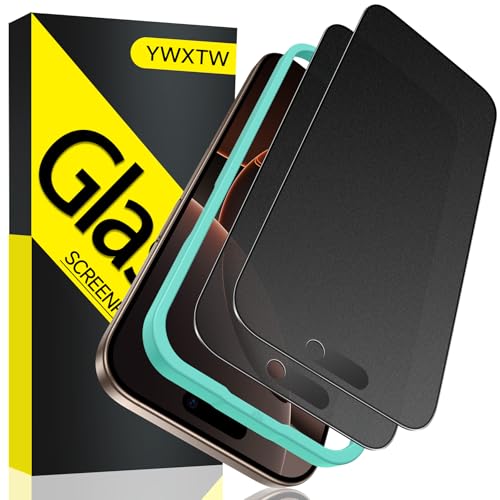YWXTW 2 Pack Matte Privacy Screen Protector for iPhone 16 Pro Max 28 Anti-Spy iPhone 16 Pro Max Privacy Screen Protector Anti-Glare & Anti-Fingerprint Case Friendly Tempered Glass Film Bubble Free