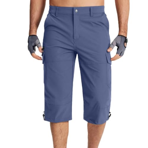 Pantalon de randonnée pour homme léger imperméable et multi-poches