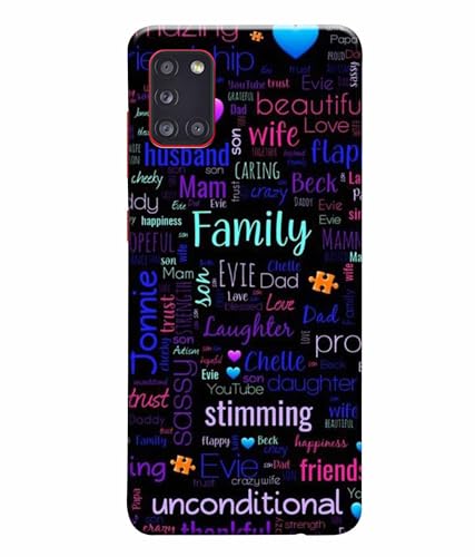 Image of Printed Hard Back Case Cover & Compatible for Samsung Galaxy A31 | Motivation Inspired Quotes (Multicolor) - D1208