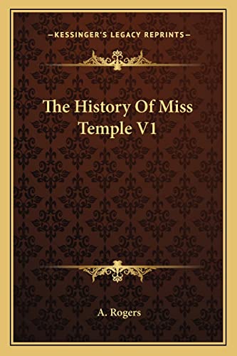 The History Of Miss Temple V1