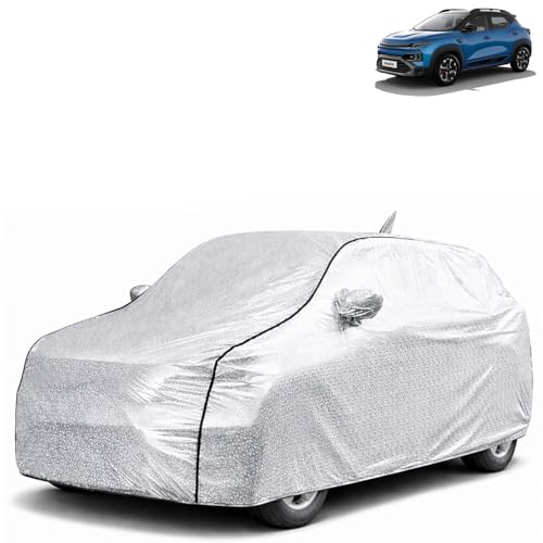 Image of KINGSWAY SilverTech 100% Waterproof Car Cover Only with Kiger (Year 2025 Onwards - All Model) | Mirror and Antenna Pockets | Scratchproof | All Weather Car Body Cover