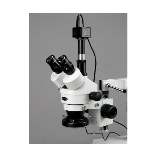 AmScope-SM-4TZ-144A-Professional-Trinocular-Stereo-Zoom-Microscope-WH10x-Eyepieces-35X-90X-Magnification-07X-45X-Zoom-Objective-Four-Zone-LED-Ring-Light-Double-Arm-Boom-Stand-110V-240V-Includes-05X-an AmScope-SM-4TZ-144A-Professional-Trinocular-Stereo-Zoom-Microscope-WH10x-Eyepieces-35X-90X-Magnification-07X-45X-Zoom-Objective-Four-Zone-LED-Ring-Light-Double-Arm-Boom-Stand-110V-240V-Includes-05X-an