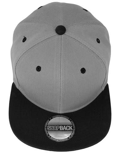 Image of Gelante Plain Blank Flat Brim Adjustable Snapback Baseball Caps LOT 6 Pack