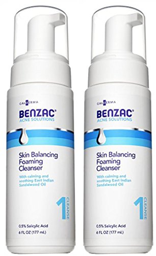 Benzac Skin Balancing Foaming Cleanser, 6 fl oz - 2pc