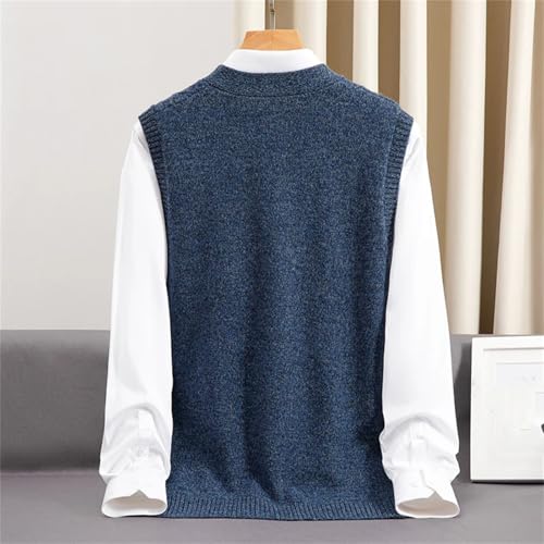 Dcvmvmn Men's Casual Sweater Vest Spring Cashmere Cardigan Tank Top Lightweight Knitted Sleeveless Sweater2