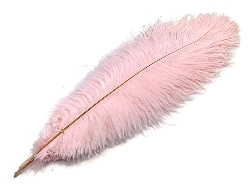 Moonlight Feather | 100 Pieces - 6-8" Light Pink Wholesale Ostrich Drabs Feathers (Bulk) Party Centerpiece Wedding Supplier #TOP7