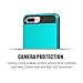 Anuck Case for iPhone 7 Plus Case, for iPhone 8 Plus Case, Shockproof Wallet Case [Card Pocket][Slide Cover] Anti-Scratch Protective Shell Armor Rubber Bumper Case with Card Slot Holder - Light Blue
