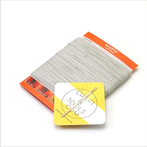 Ritza 25 Silver 0.6mm hilo para cuero encerado miniatura 1