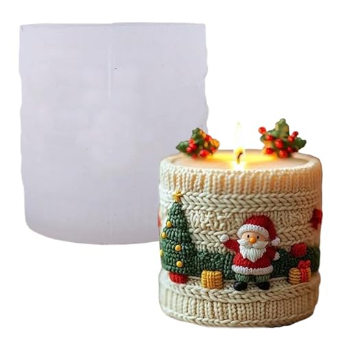 La Mejor Lista de Moldes de focos navideños disponible en línea. 49 Moldes para velas navideñas de silicona con forma de Papá Noel en forma cilindro, ideales para hacer velas cera, jabones, manualidades, pasteles, chocolate y decoración del...