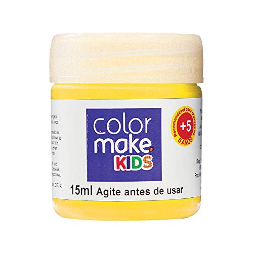Colormake Yur 1211 Pintura Facial Tinta Liquida Kids 6 Cores 15 Ml Cartela Com 06 Multicor