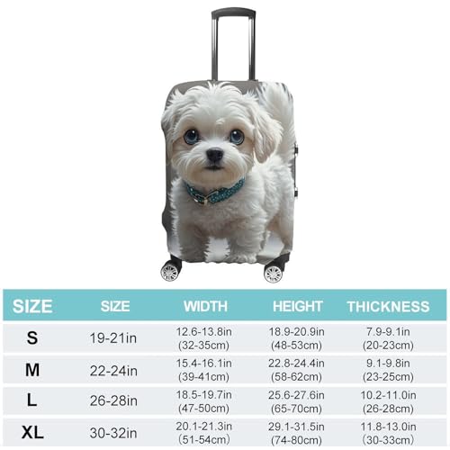 Travel Luggage Cover Suitcase Protector Cute Dog Elastic Washable Suitcase Cover Anti-scratch Spandex Baggage Covers Fits 18-32 Inch Luggage2