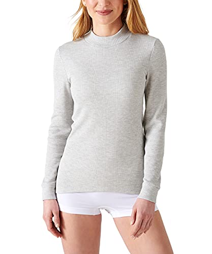 Damart - T-Shirt Thermolactyl Col Montant, Côtes Molletonnées, Fe...