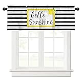 Packung: Jede Packung enthält ein Vorhangstück, das für kleine Fenster geeignet ist oder mit anderen Vorhangstilen kombiniert werden kann, um dem Raum mehr Dimensionen zu verleihen.