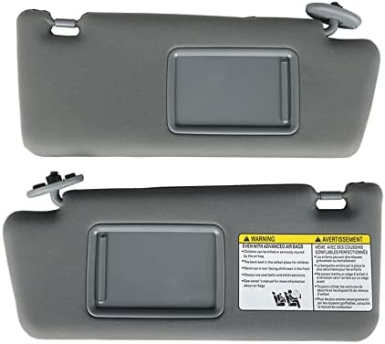 KruzeKraft Right Side Sun Visor Replacement For 2005-2012 Toyota Tacoma - Beige Color - View #7