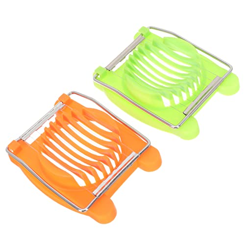 CIYODO 4Pcs Handheld Egg Slicer Convenient Tool for Slicing Hard Boiled Eggs Fruits Lightweight Portable for Kitchen Use