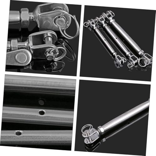 2 piezas Tensores de Cables de Cuerpo Cerrado de Acero Inoxidable para Tensión de Cable - Para Uso Industrial miniatura 6