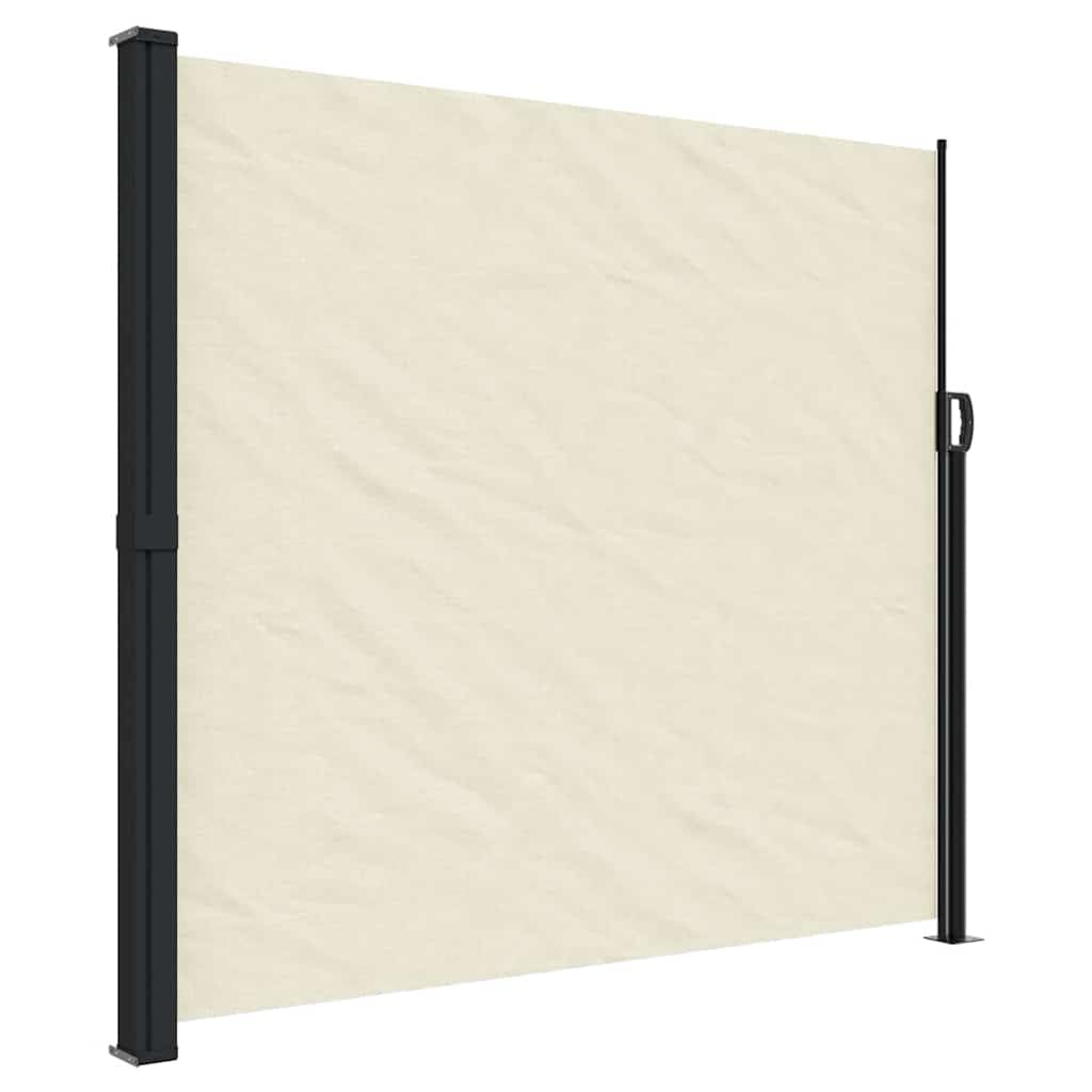 vidaXL Retractable Side Awning, Outdoor Privacy Screen for Garden Balcony Terrace Patio Yard, Waterproof Sunshade, Cream 180x300 cm — image 1