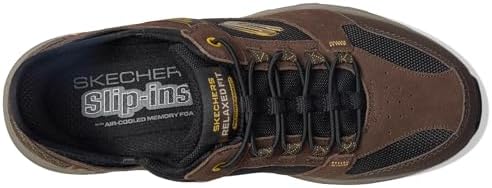 Skechers Men's Oak Canyon Consistent Winne Hands Free Slip-in Sneaker, Brown/Black, 9 | Image 1