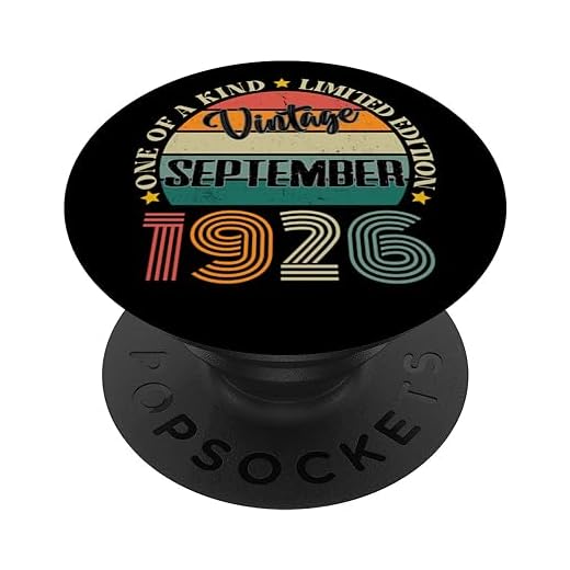 98 Años Vintage Septiembre 1926 98 Cumpleaños Retro PopSockets PopGrip Intercambiable