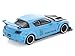 Diecast Model Car Compatible with Pop Race 1:64 Mazda RX8 RE Amemiya Widebody Light Blue with Carbon Hood Limited Edition PR640270