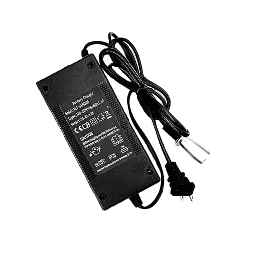 TJPOTO Replacement New Electric Bike Ebike 48V Lithium Battery Charger 3 pin XLR Plug 54.6V 2A 13S
