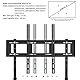 TV Ständer TV Standfuss Höhenverstellbar Fernsehständer Halterung Universal für 32”-100”,VESA 800x400mm,bis Max 40kg