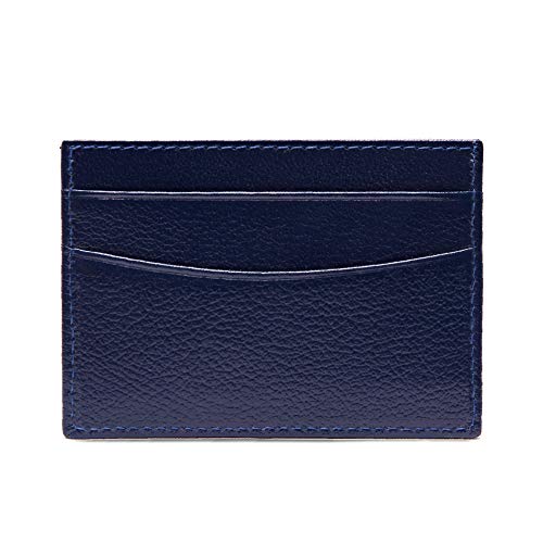 Ettinger Capra Flat Card Case, Marine Blue #TOP1