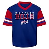 Outerstuff NFL Buffalo Bills Youth Boys Knit Top Jersey T-Shirt with Team Logo, Medium (10-12)