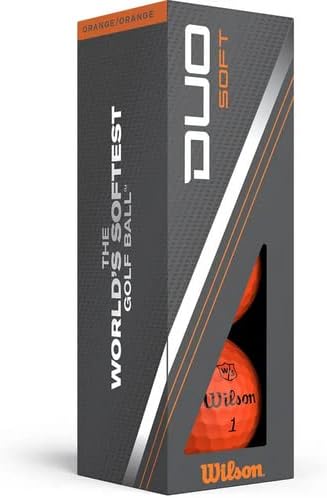 Wilson Staff 2023 Duo Soft Orange Monogram Golf Balls