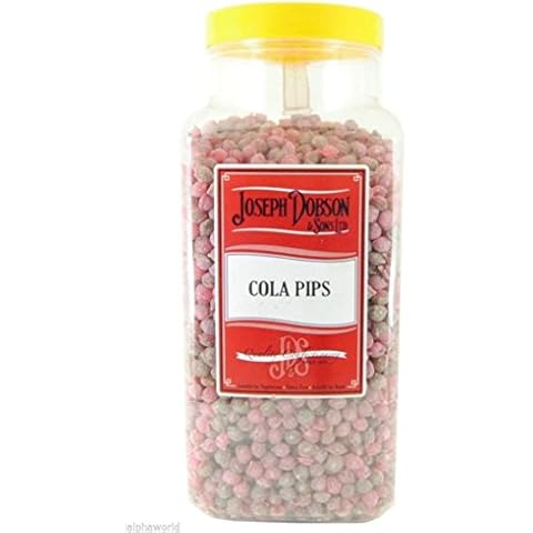 Joseph Dobson 5 Flavours Pick N Mix Sherbet Pips Sweets Kids Party Wedding Favours (COLA PIPS, 200g) Cover