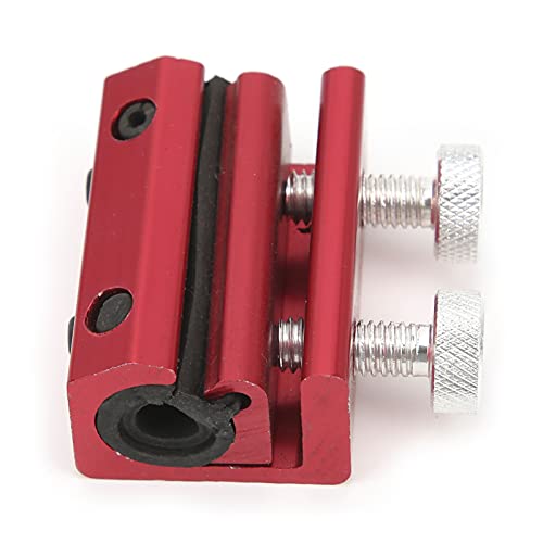Schmiermittelwerkzeug, Dual Cable Oiler Luber Lubricator Tool Aluminiumzubehör Gummimodifikation Für ATV-Tool(rot)
