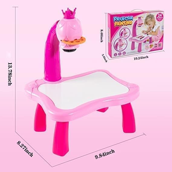 Image of Drawing Projector Table for Kids 5+ | 3 PCs Different Patterns Art Disk Lights with Sketch Colors Project Table for Boys and Girls Birthday Gifts for Children Educational & Learning Items