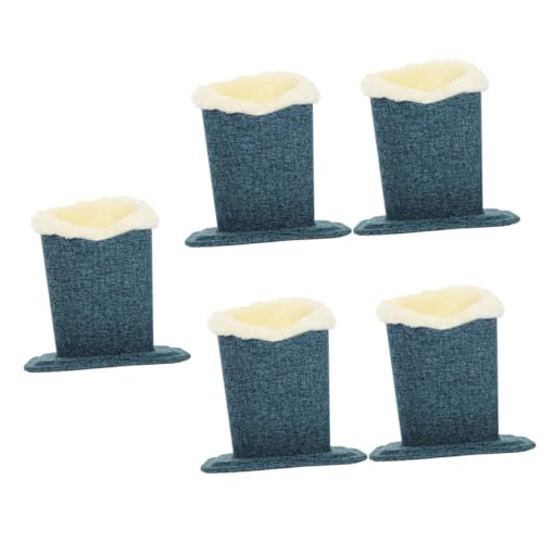 Étui en peluche pour lunettes et support de bureau en tissu Navy LIFKOME