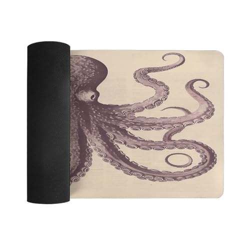 Vintage Octopus Mouse Pad Grande Antideslizante Caucho miniatura 3