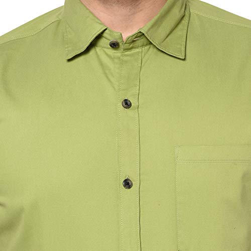 Image of Men Solid Slim Fit Shirt