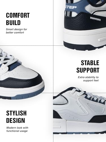 Image of XTEP Men's Skateboarding Sneakers | Lightweight Shoes with Strong Grip for Skaters
