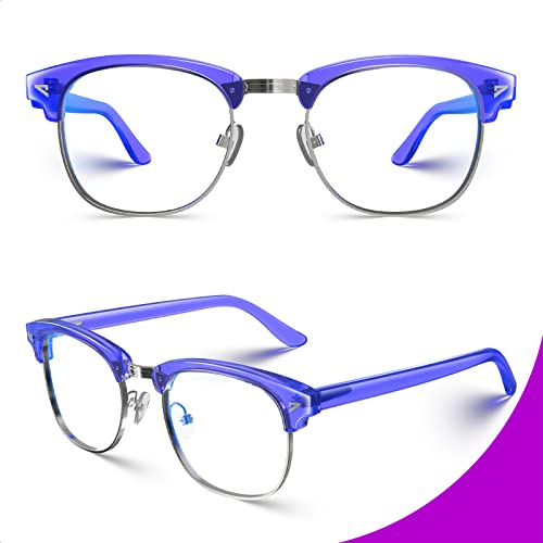 Image of VISOONE Lightweight Blue Light Blocking Glasses Square with Anti Computer Glare for Gaming Men and Women MONTANA