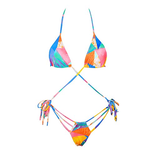 Maillot de bain multicolore et chemise de nuit tie dye pour femme