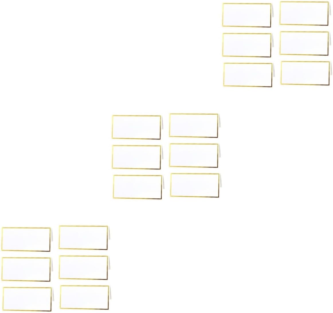 jojofuny 3sets Cards for Wedding Simple Elegant Table Decorations (gilt) 50pcs*3
