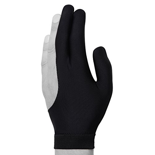 Billiard Pool Cue Glove By Fortuna - Classic - For Left Hand - Black (Small) #TOP1